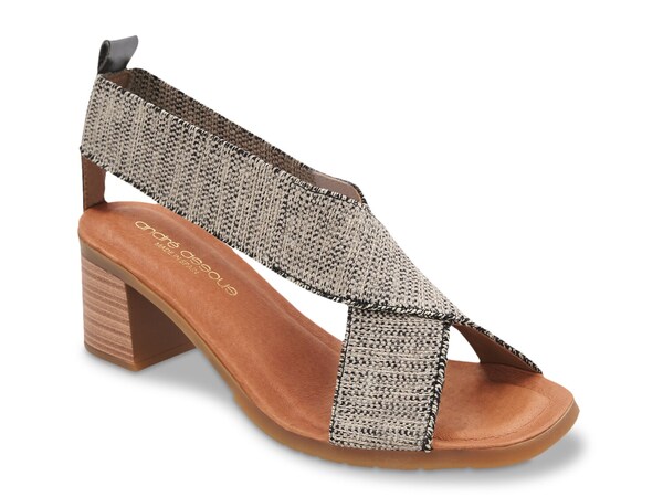 アンドレア アース レディース シューズ サンダル Andre Assous Naira Sandal Black/Beige ブラック