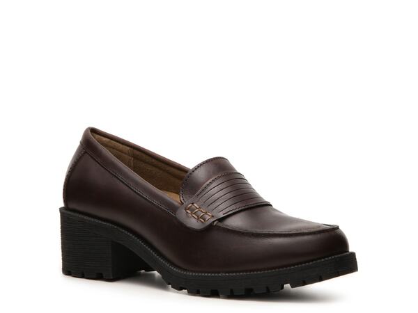 パン種地びた レディース シューズ スリッポン・ローファー Eastland Newbury Loafer Brown 赤銅色