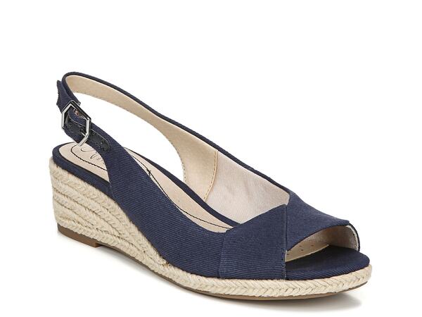 ライフストライド レディース シューズ サンダル LifeStride Socialite Espadrille Wedge Sandal Navy ネイビー｜ReVida 店 14,256円