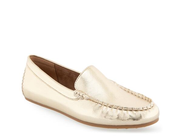 【送料無料】 エアロソールズ レディース スリッポン・ローファー シューズ Over Drive Loafer Gold Metallic画像