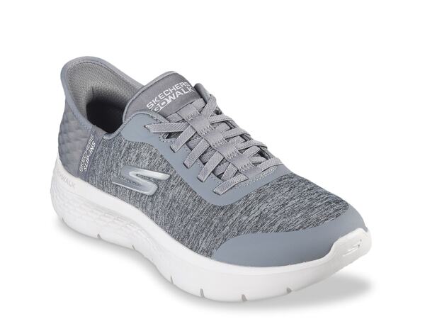 スケッチャーズ レディース シューズ スニーカー Skechers Hands Free Slip-ins Go Walk Flex Dacey Slip-On Sneaker - Women\u0027s Grey/White 白いこと