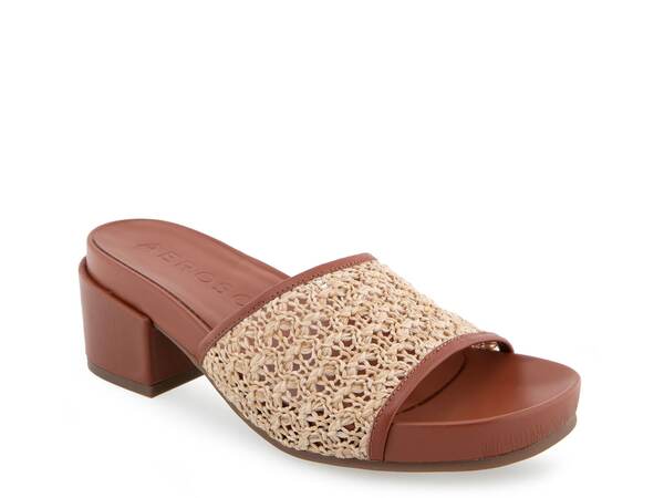 エアロソールズ レディース シューズ サンダル Aerosoles Clark Sandal Beige/Tan Raffia タン