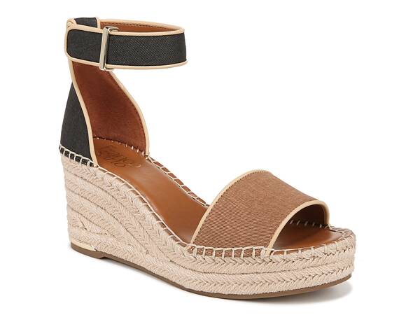 フランコサルト レディース シューズ サンダル Franco Sarto Clemens Espadrille Wedge Sandal Dark Brown ブラウン｜ReVida 店