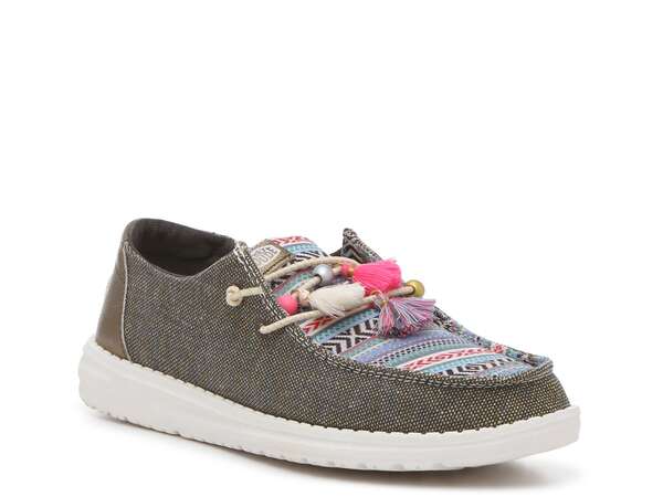 ヘイデュード レディース シューズ スニーカー Hey Dude Wendy Boho Slip-On Sneaker - Women\u0027s Black/Bronze/Multicolor 黒いこと