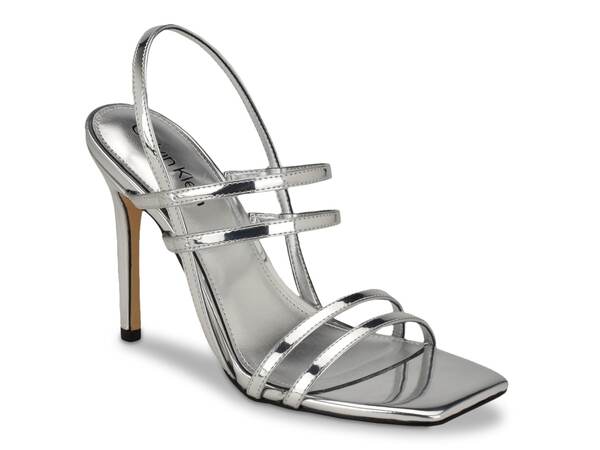カルバンクライン レディース シューズ サンダル Calvin Klein Teoni 2 Sandal Silver Metallic シルバー