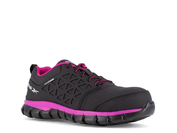 リーボック レディース シューズ スニーカー Reebok Work Sublite Cushion Composite Toe Work Sneaker - Women\u0027s Black 黒いこと