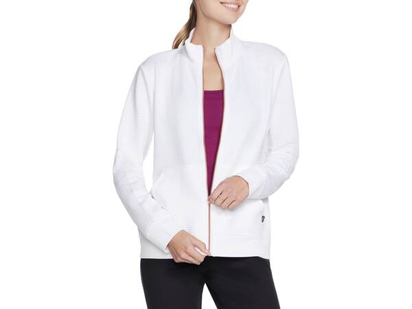 スケッチャーズ レディース アウター 上衣・上衣 パーカー 上衣 Skechers Hoodless Hoodie GO WALK Everywhere Women\u0027s Jacket White 白いこと