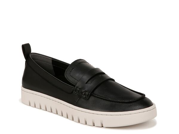 バイオニック レディース シューズ スリッポン・ローファー Vionic Uptown Penny Loafer Black Leather 黒いこと 靴-レディース靴