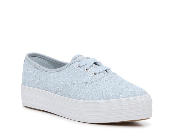 ケッズ レディース シューズ スニーカー プラットフォーム Keds Point Platform Sneaker - Women Light Blue Glitter ブルー