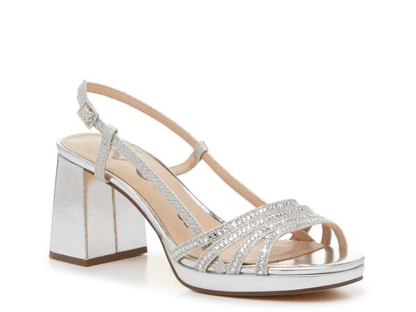 ニナ レディース シューズ サンダル Nina Blanche Sandal Silver Metallic Synthetic シルバー｜ReVida 店