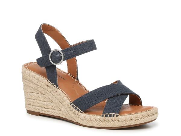 ラッキーブランド レディース シューズ サンダル Lucky Brand Casstin Wedge Sandal Navy ネイビー|ReVida 店