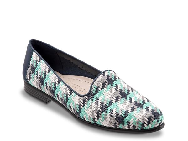 トロッターズ レディース シューズ スリッポン・ローファー Trotters Liz Loafer Blue/Multicolor Prints ブルー｜ReVida 店