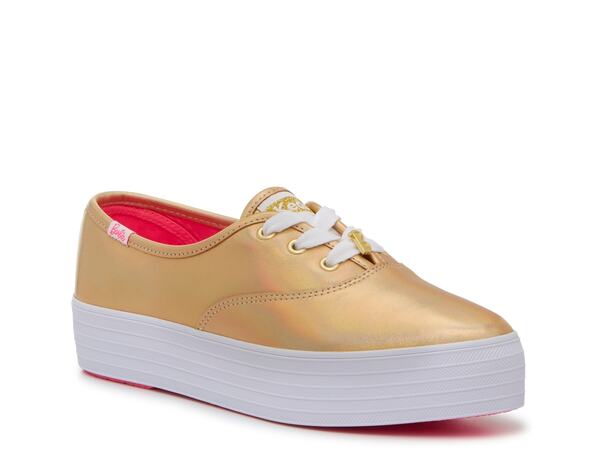 ケッズ レディース シューズ スニーカー プラットフォーム Keds x Barbie Platform Sneaker - Women's Gold Iridescent Leather ゴールド｜ReVida 店