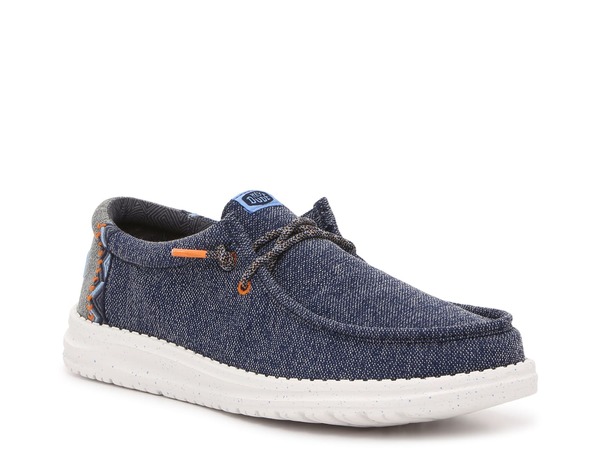 【送料無料】 ヘイデュード メンズ スリッポン・ローファー シューズ Wally Coastline Slip-On Sneaker - Men's Navy画像