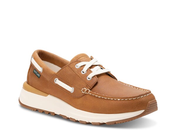 イーストランド メンズ シューズ デッキシューズ Eastland Leap Trainer Boat Shoe Tan Leather タン