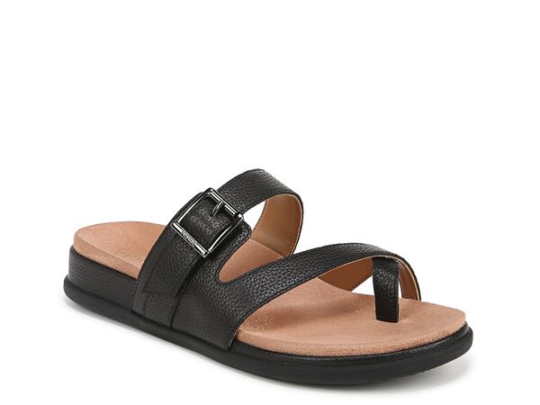 バイオニック レディース シューズ サンダル Vionic Carmela Toe Loop Sandal Black ブラック