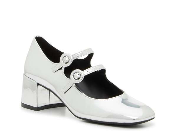 スティーブ マデン レディース シューズ パンプス Steve Madden Jazalyn Mary Jane Pump Silver Metallic シルバー|ReVida 店