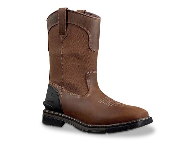 鉄道車両ハート形 メンズ シューズ ブーツ・レインブーツ プルオーバー ブーツ Carhartt Montana 11 Water-Resistant Steel Toe Work Boot - Men\u0027s Dark Brown 赤銅色