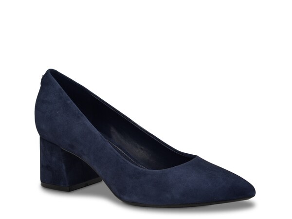 カルバンクライン レディース シューズ パンプス Calvin Klein Lenott Pump Navy Suede ネイビー｜ReVida 店