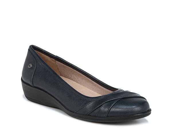 ライフストライド レディース シューズ スリッポン・ローファー LifeStride I-Loyal Wedge Slip-On Navy ネイビー