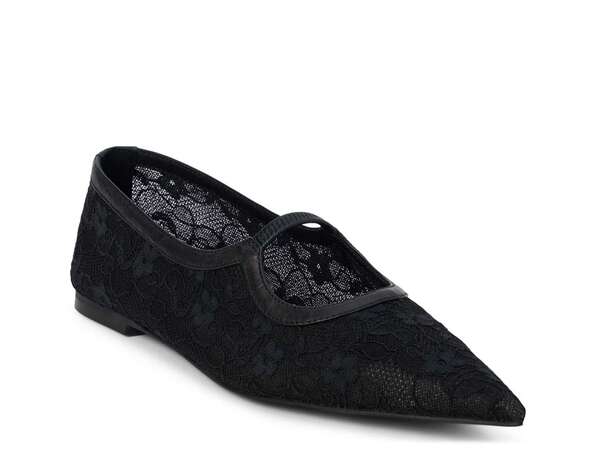 マチス レディース シューズ パンプス Matisse Fleur Flat Black Floral Lace ブラック｜ReVida 店