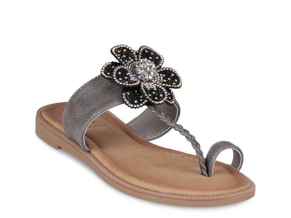 ジーシーシューズ レディース シューズ サンダル GC Shoes Blossom Sandal Black Grey Snake Print ブラック