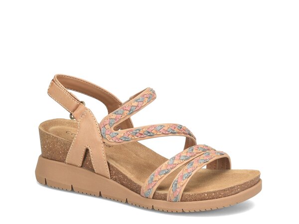 コンフォーティバ レディース シューズ サンダル Comfortiva Silvia Wedge Sandal Caramel/Multicolor マルチカラー