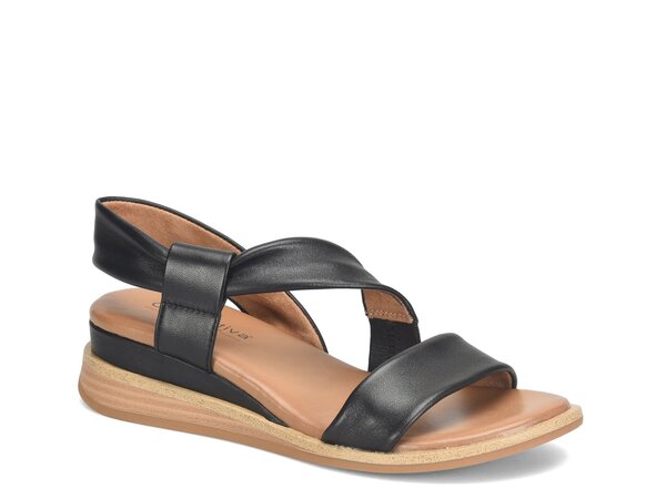 コンフォーティバ レディース シューズ サンダル Comfortiva Marcy Wedge Sandal Black ブラック