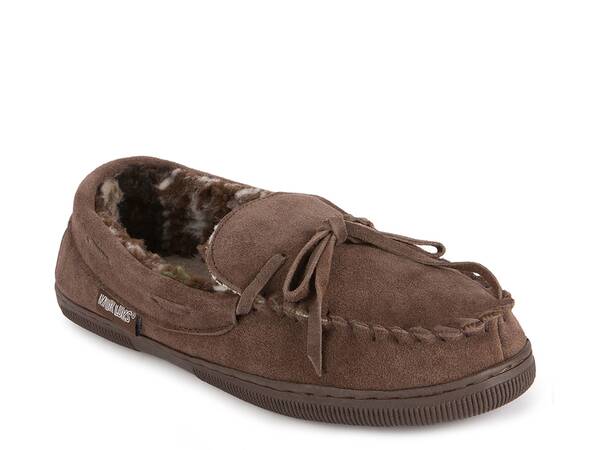 ムクルクス メンズ シューズ サンダル MUK LUKS Paul Moccasin Slipper Dark Brown ブラウン
