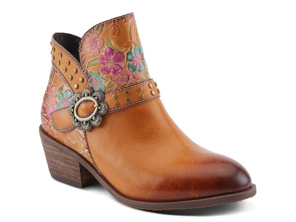スプリングステップ レディース シューズ ブーツ・レインブーツ L'Artiste by Spring Step Dainty Lady Bootie Camel Brown ブラウン｜ReVida 店 36,270円
