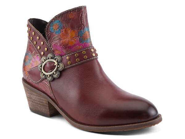 スプリングステップ レディース シューズ ブーツ・レインブーツ L'Artiste by Spring Step Dainty Lady Bootie Bordeaux｜ReVida 店