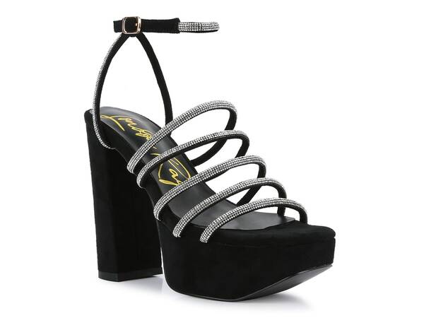 ロンドンラグ レディース シューズ サンダル プラットフォーム London Rag Tricks Platform Sandal Black ブラック｜ReVida 店