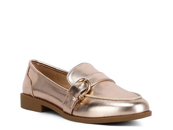 ロンドンラグ レディース シューズ スリッポン・ローファー London Rag Haruka Loafer Rose Gold Metallic ゴールド