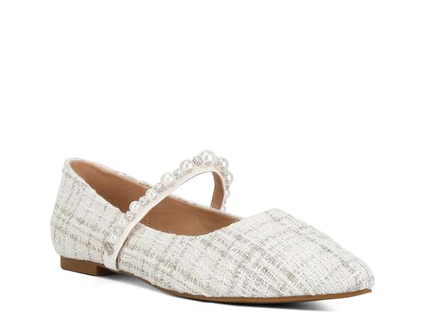 ロンドンラグ レディース シューズ パンプス London Rag Mowie Mary Jane Flat White ホワイト|ReVida 店