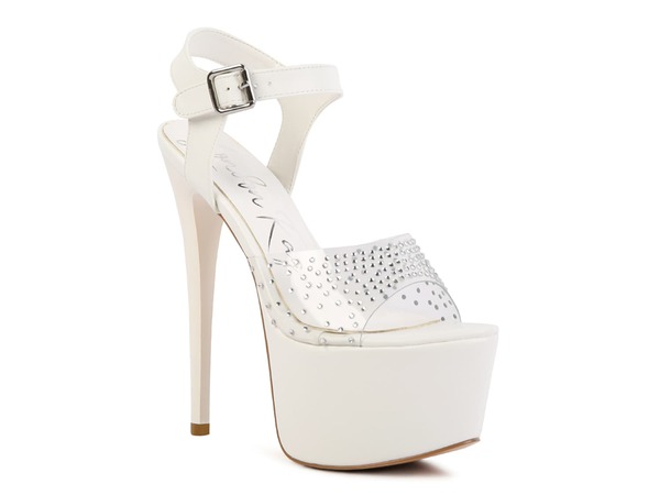ロンドンラグ レディース シューズ サンダル プラットフォーム London Rag First Date Platform Sandal White ホワイト|ReVida 店