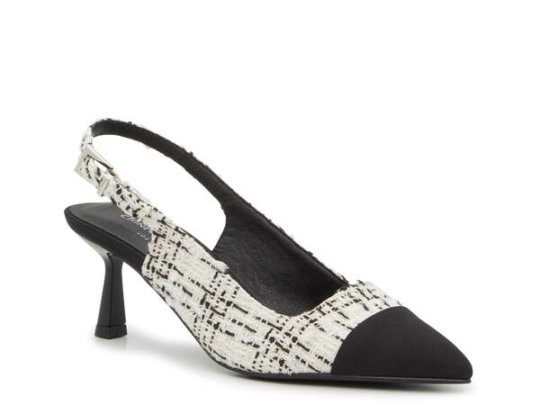 チャイニーズランドリー レディース シューズ パンプス Chinese Laundry Marciella Pump Black/White Plaid ホワイト｜ReVida 店