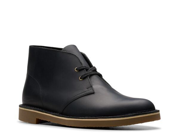クラークス メンズ シューズ ブーツ・レインブーツ Clarks Shepton Chukka Boot Black Leather ブラック｜ReVida 店