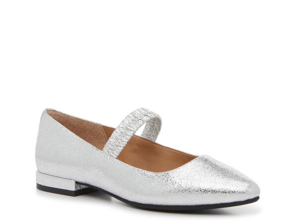 ケリー＆ケイティ レディース シューズ パンプス Kelly & Katie Alston Mary Jane Flat Silver Metallic シルバー｜ReVida 店 12,936円