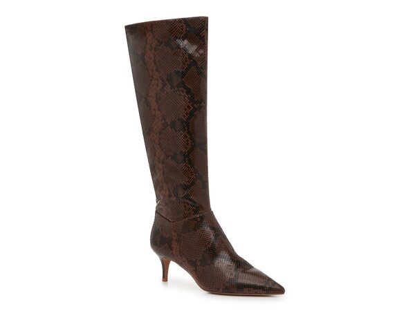 ジェシカシンプソン レディース シューズ ブーツ・レインブーツ Jessica Simpson Flerran Wide Calf Boot Brown/Black Snake Print ブラック｜ReVida 店