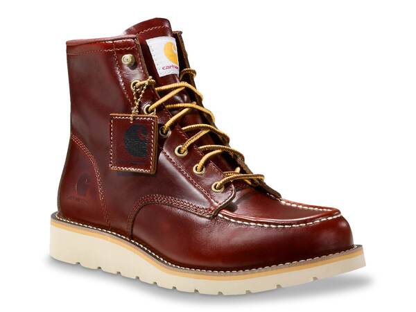 鉄道車両ハート形 メンズ シューズ ブーツ・レインブーツ Carhartt 1889 Soft Toe Wedge Work Boot - Men\u0027s Cognac