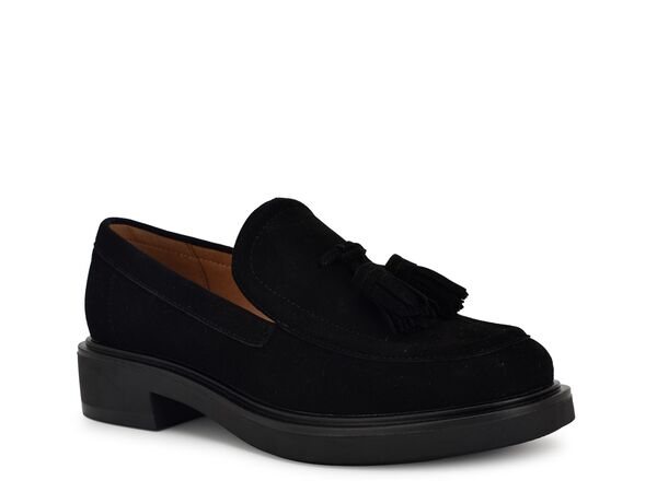 ナインウェスト レディース シューズ スリッポン・ローファー Nine West Roker Loafer Black Suede 黒いこと