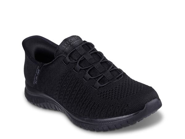 スケッチャーズ レディース シューズ スニーカー Skechers Hands Free Slip-Ins Work Virtue Valsea Work Sneaker - Women\u0027s Black 黒いこと