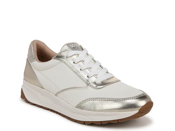 ソウルニュトライザー レディース シューズ スニーカー SOUL Naturalizer Jackson Jogger Sneaker White/Gold ホワイト
