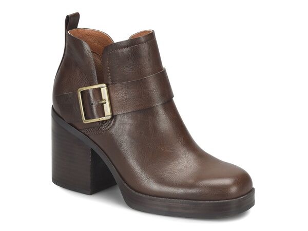 コークス レディース シューズ ブーツ・レインブーツ Korks Kari Bootie Dark Brown ブラウン｜ReVida 店