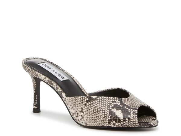 スティーブ マデン レディース シューズ サンダル Steve Madden Riveting Sandal Off White/Black Snake Print オフホワイト