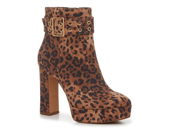 ジェシカシンプソン レディース シューズ ブーツ・レインブーツ Jessica Simpson Kobanie Bootie Natural Tan/Black Leopard Print ブラック