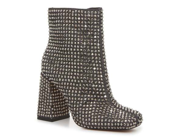 ジェシカシンプソン レディース シューズ ブーツ・レインブーツ Jessica Simpson Luvrey Rhinestone Bootie Pewter Metallic ピューター