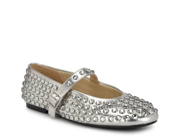 ナインウェスト レディース シューズ パンプス Nine West Emmil Flat Silver Metallic しろがね色