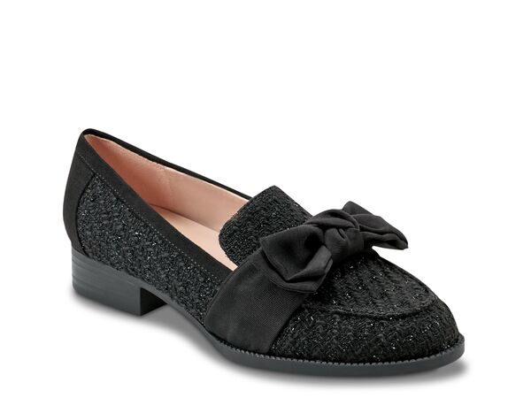 バンドリーノ レディース シューズ スリッポン・ローファー Bandolino Lindio Loafer Black Lace Sparkle ブラック｜ReVida 店