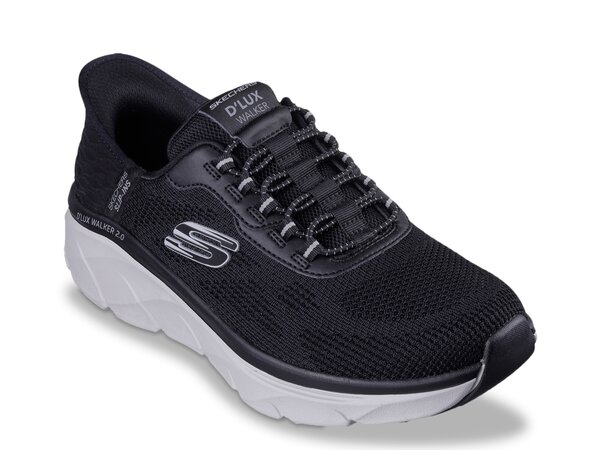 スケッチャーズ メンズ シューズ スニーカー 伸び伸びする相応う Skechers Hands Free Slip-ins Relaxed Fit D\u0027Lux Walker 2.0 Rezinate Sneaker - Men\u0027s Black 黒いこと